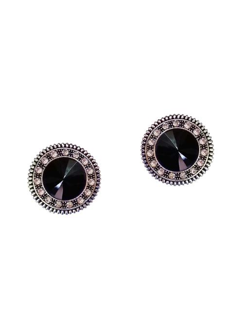 black metal studs earring - 16249699 - Very Small Image - 1