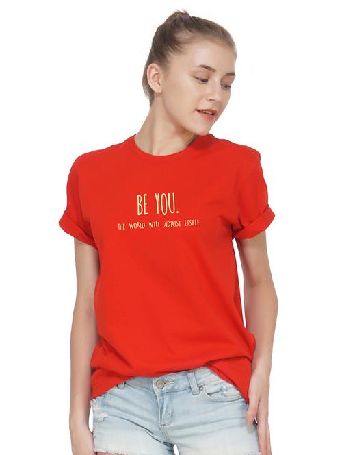 crew neck slogan text tee - 16249750 - Very Small Image - 1