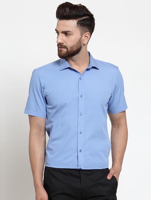 mens solid casual shirt - 16250022 - Very Small Image - 1