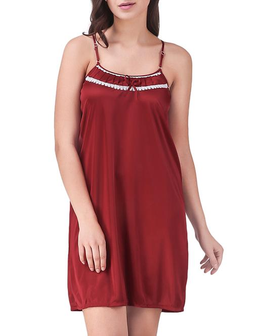 lace trim bow detail babydoll - 16250139 - Very Small Image - 1