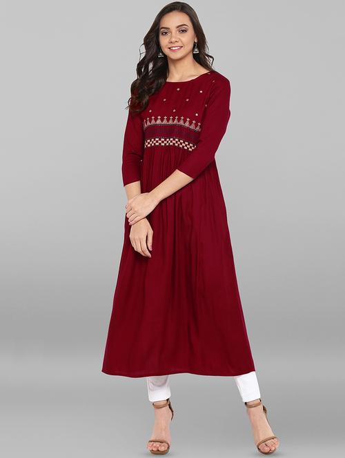women's a-line kurta - 16250363 - Very Small Image - 1