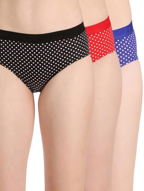 set of 3 dot print hipster panties - 16251695 - Very Small Image - 1