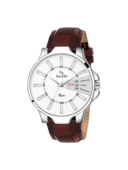 kajaru ddl-14 round dial analog watch - 16252073 - Very Small Image - 1