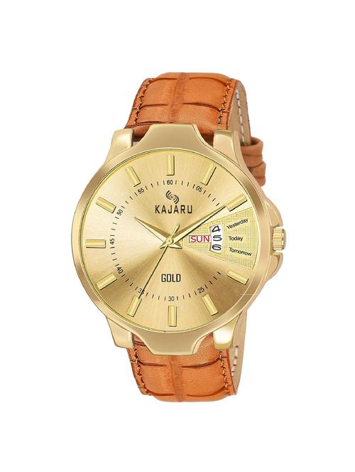 kajaru ddl-17 round dial analog watch - 16252076 - Very Small Image - 1