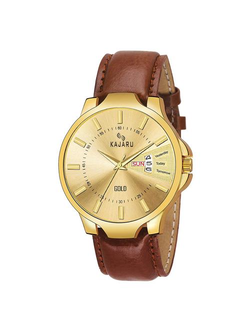 kajaru ddl-23 round dial analog watch - 16252082 - Very Small Image - 1