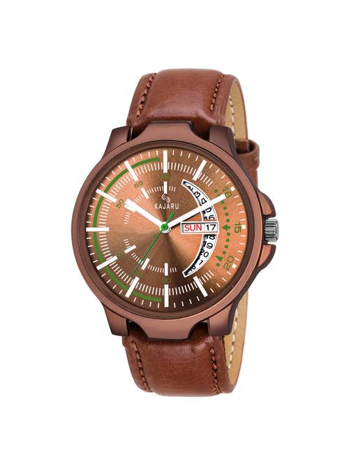 kajaru ddl-31 round dial analog watch - 16252090 - Very Small Image - 1