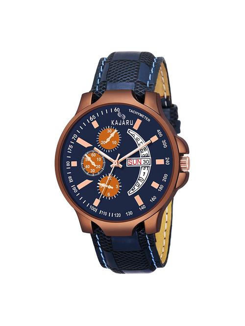 kajaru ddl-34 round dial analog watch - 16252093 - Very Small Image - 1