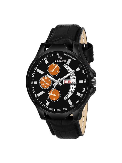 kajaru ddl-37 round dial analog watch - 16252096 - Very Small Image - 1