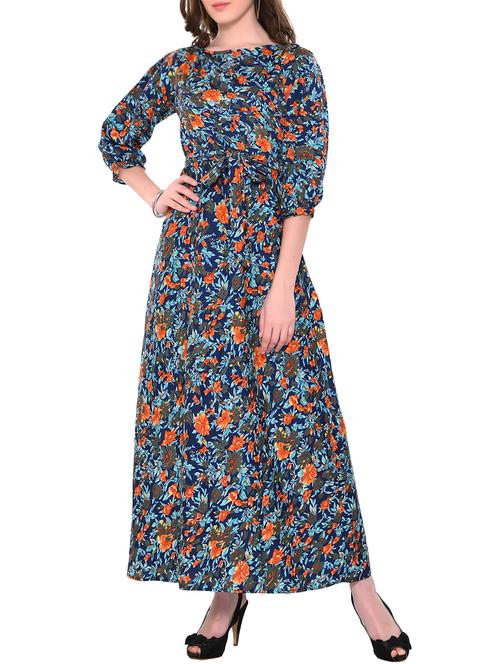 tie knot floral maxi dress - 16252574 - Very Small Image - 1