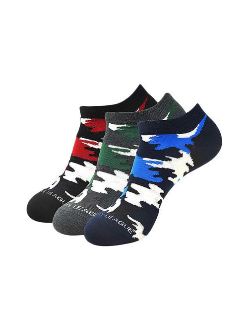 men pack of 3 printed ankle length sock - 16253076 - Very Small Image - 1