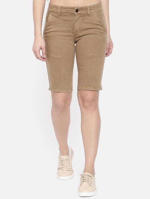 mid rise denim shorts - 16253372 - Very Small Image - 1