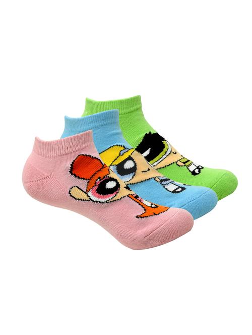 women pack of 3 printed ankle length socks - 16254668 - Very Small Image - 1