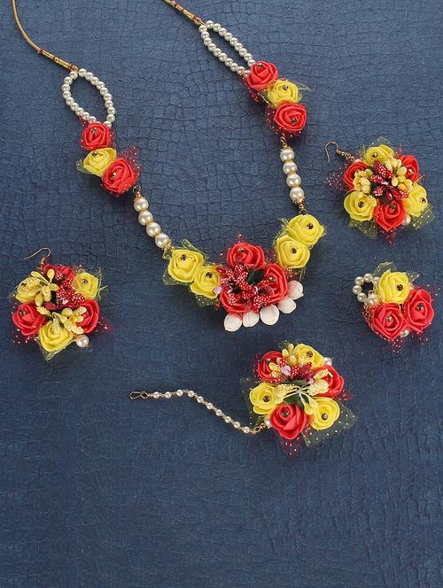 multi colored brass necklaces and earring - 16254684 - Very Small Image - 1