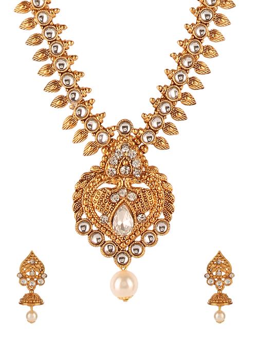 multi colored brass necklaces and earring - 16254700 - Very Small Image - 1