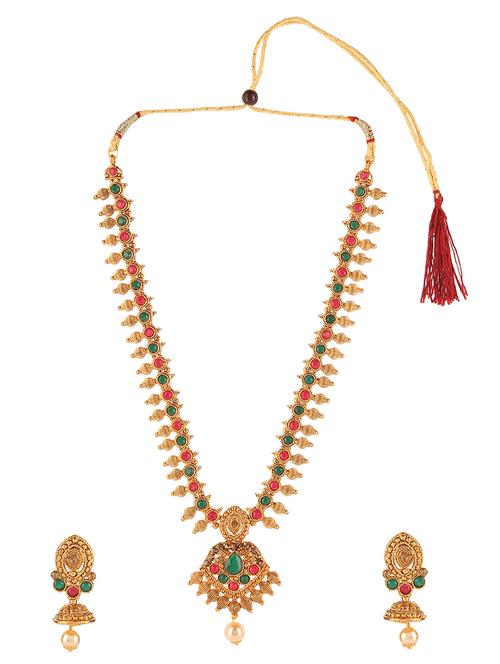 multi colored brass necklaces and earring - 16254701 - Very Small Image - 1