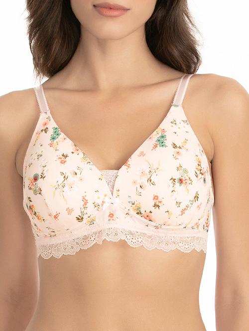 lace detail floral t-shirt bra - 16254795 - Very Small Image - 1