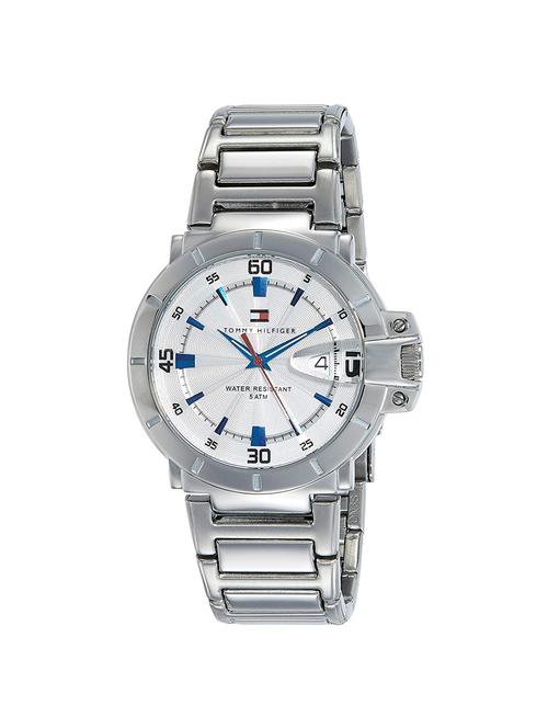 tommy hilfiger analog white dial men's watch - nath1790468 - 16256955 - Very Small Image - 1