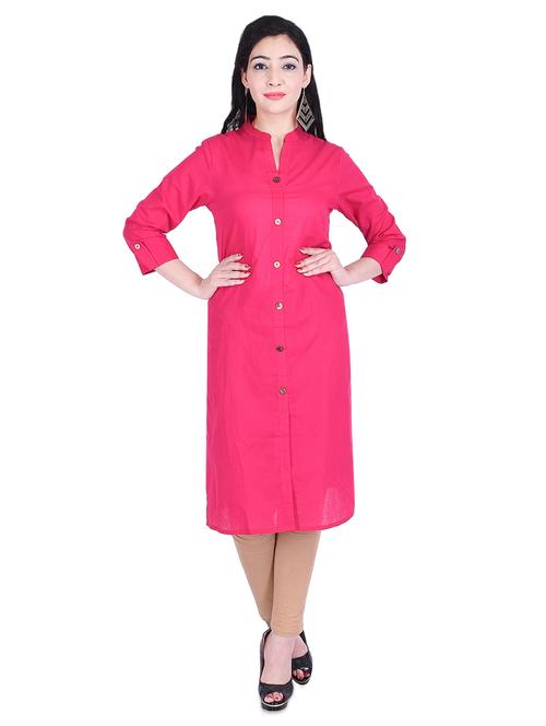 solid straight kurta - 16257140 - Very Small Image - 1