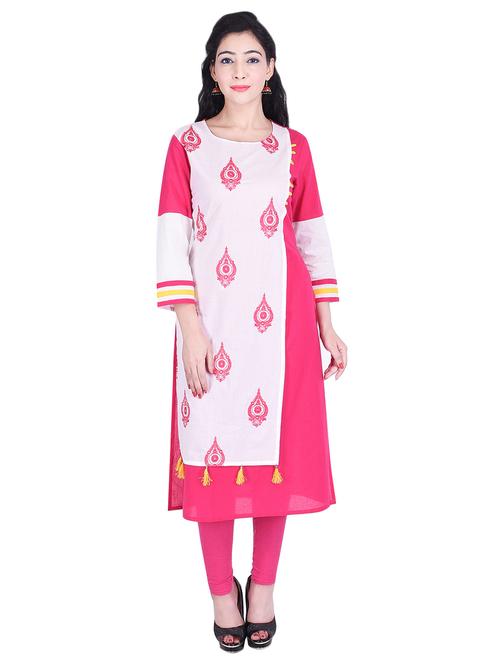 embroidered layered straight kurta - 16257168 - Very Small Image - 1