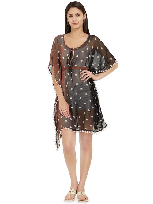 lace detail polka dots coverup - 16257272 - Very Small Image - 1