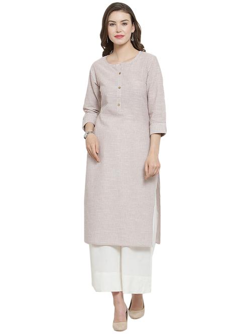 striped straight kurta - 16257284 - Very Small Image - 1