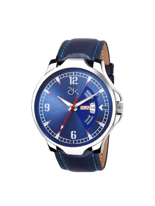 adk analog blue dial wrist watch for men-jg-03 - 16257381 - Very Small Image - 1