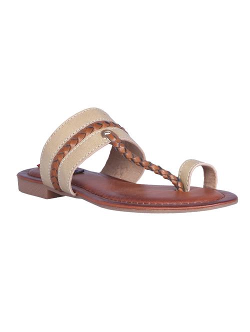 beige one toe sandals - 16258991 - Very Small Image - 1
