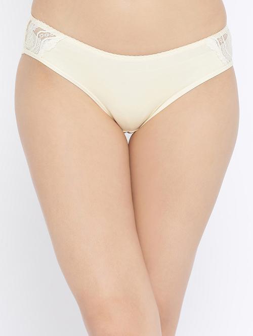 lace detail solid bikini panty - 16259189 - Very Small Image - 1