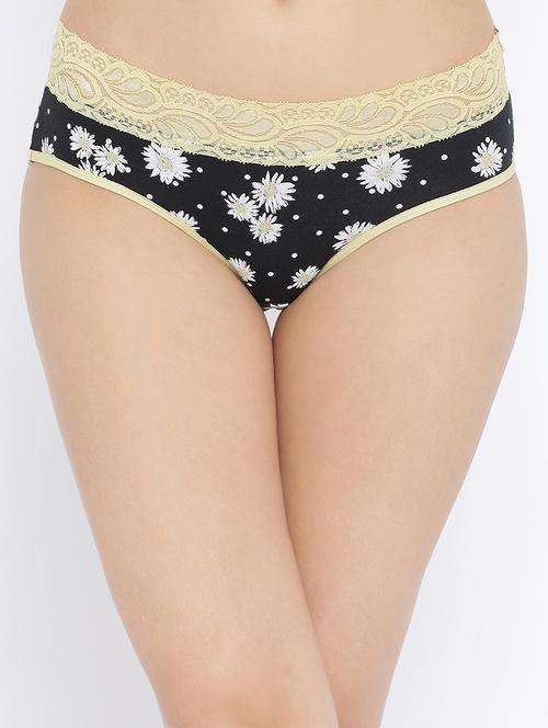 lace detail floral panty - 16259199 - Very Small Image - 1