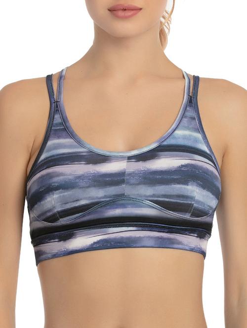 criss cross back sports bra - 16259422 - Very Small Image - 1