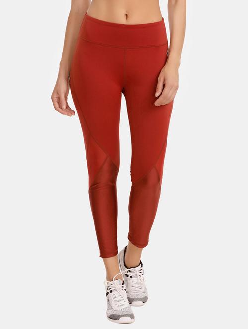 mesh panel high rise legging - 16259594 - Very Small Image - 1