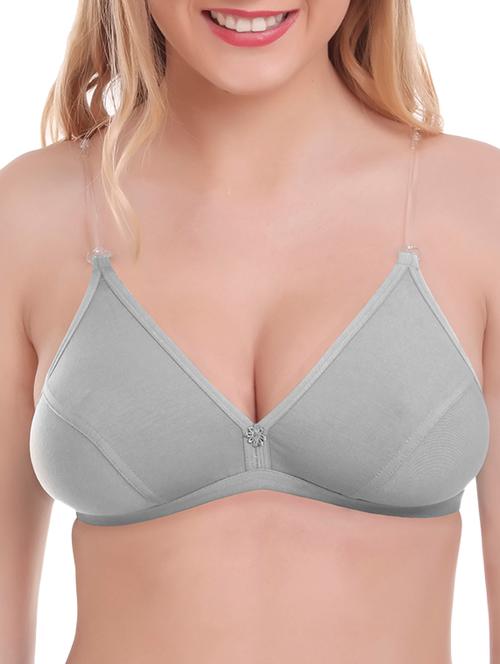floral patch detachable strapped bra - 16259782 - Very Small Image - 1
