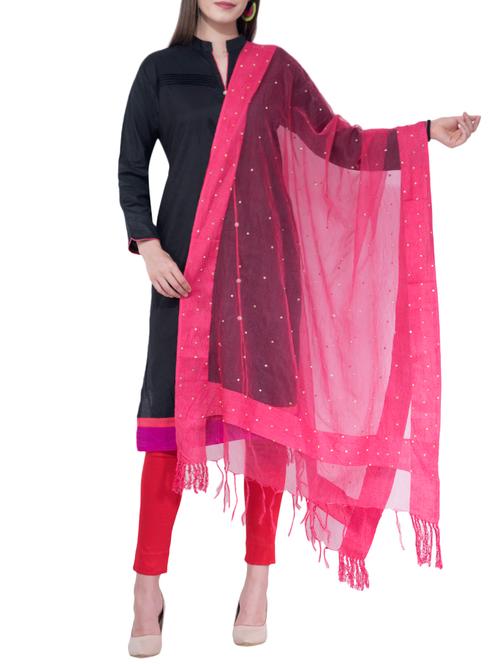 embellished organza dupatta - 16260790 - Very Small Image - 1