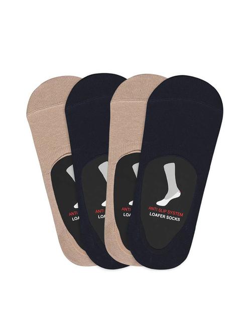 men pack of 4 solid no show sock - 16260865 - Very Small Image - 1