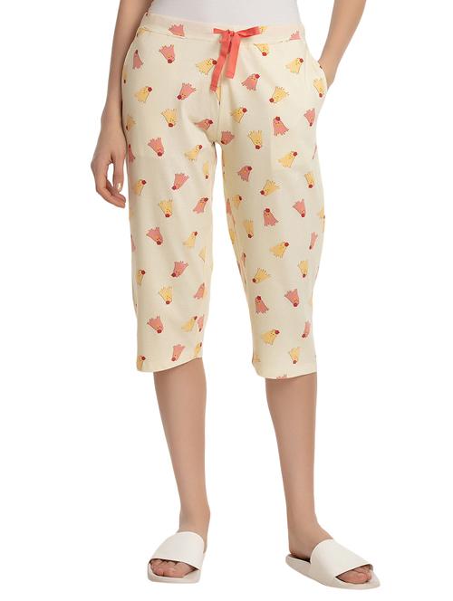 quirky print drawstring capri - 16262339 - Very Small Image - 1