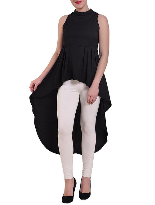 pleat detail high low tunic - 16262745 - Very Small Image - 1