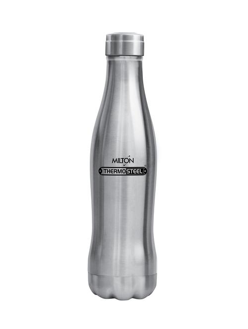 milton duke thermosteel hot & cold water bottle, 600 ml, silver - 16264355 - Very Small Image - 1