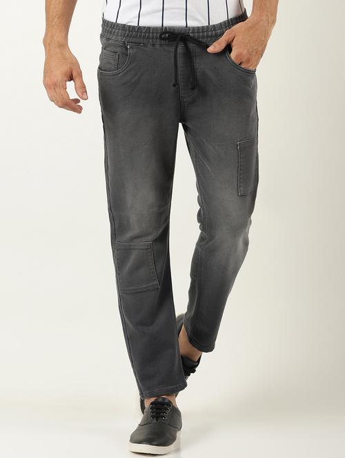 grey denim heavy washed jeans - 16265140 - Very Small Image - 1