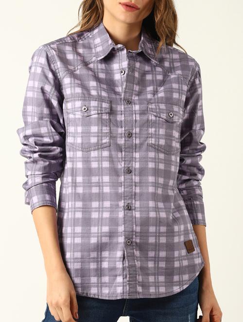 pocket patch checkered shirt - 16265251 - Very Small Image - 1