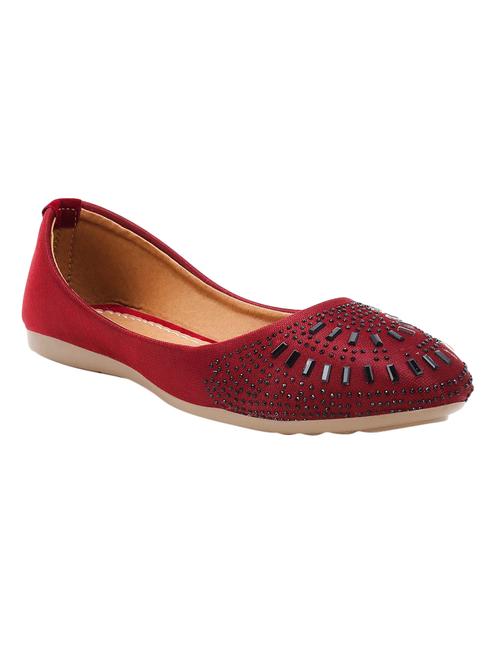 red slip on ballerinas - 16266148 - Very Small Image - 1