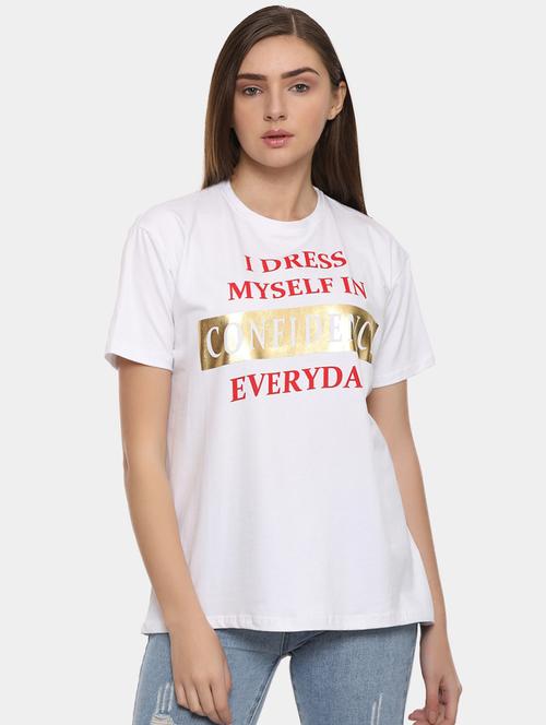 quirky prints short sleeves tee - 16268292 - Very Small Image - 1