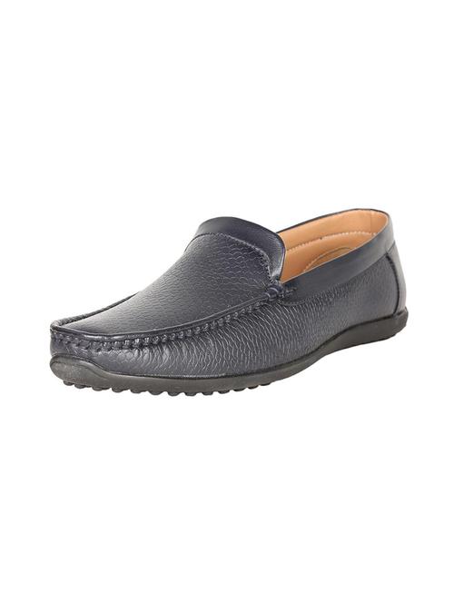 blue leatherette slip on loafers - 16269398 - Very Small Image - 1