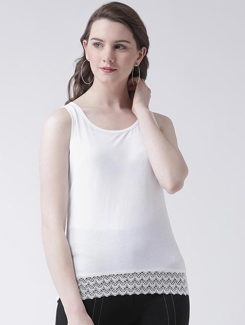laced hem sleeveless top - 16269571 - Very Small Image - 1