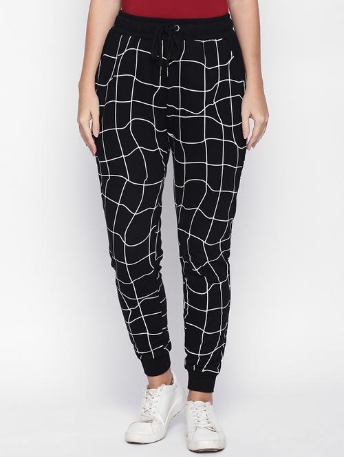 abstract print drawstring jogger - 16269935 - Very Small Image - 1