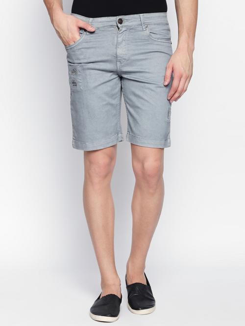 grey cotton shorts - 16269941 - Very Small Image - 1