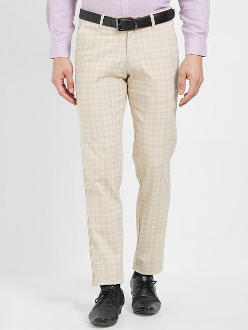 beige flat front casual trouser - 16270652 - Very Small Image - 1