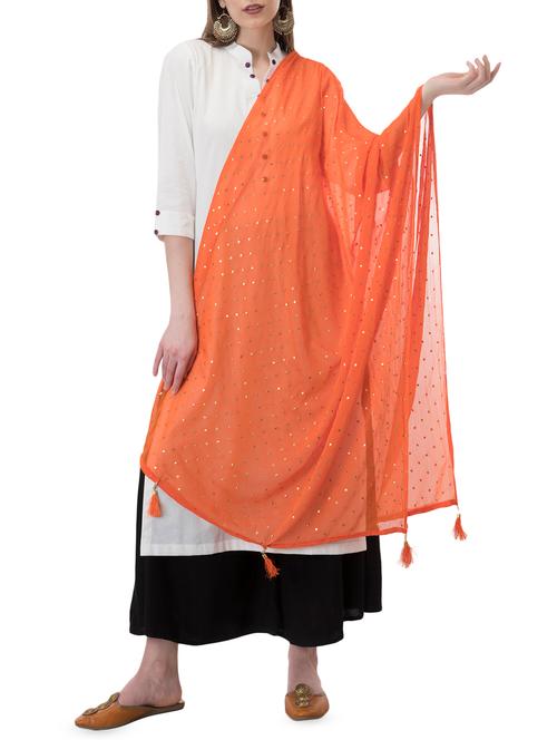 solid plain dupatta - 16271034 - Very Small Image - 1