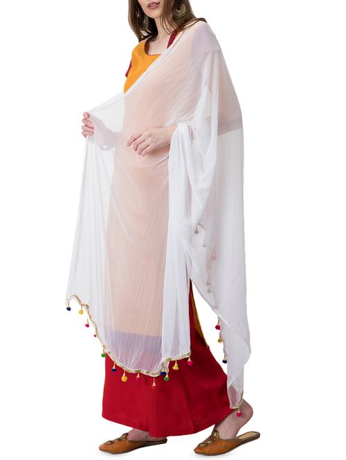 solid plain dupatta - 16271040 - Very Small Image - 1