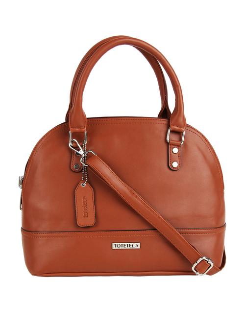 tan leatherette (pu) handbag - 16271845 - Very Small Image - 1