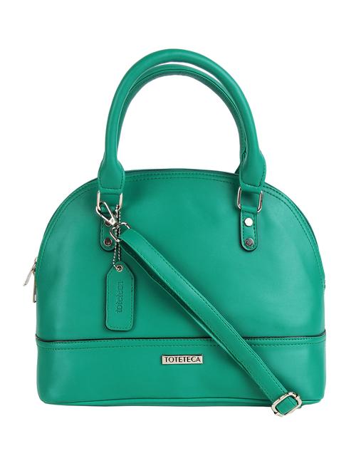 green leatherette (pu) handbag - 16271847 - Very Small Image - 1